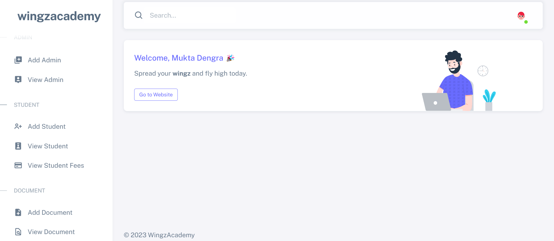 Wingz Academy [Management System]