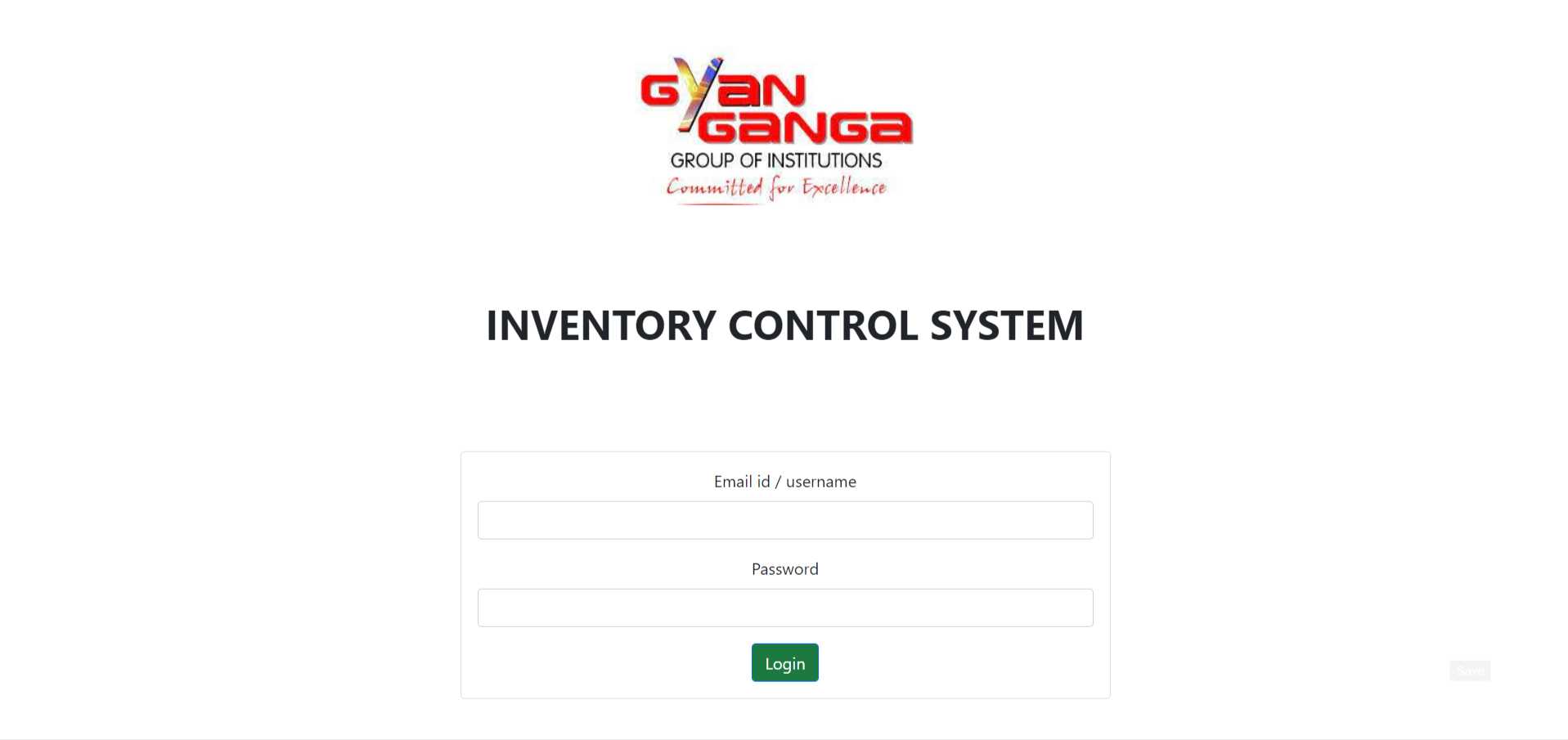 Inventory Control System